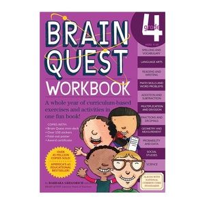 Brain Quest Workbook: Grade 4: curriculum exercises and activities in 1 fun book